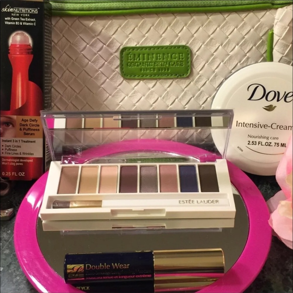 Estée Lauder GoldStar Bundle NWOT Day/Night Bag+